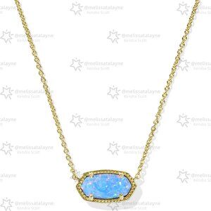 Elisa Gold Short Pendant Necklace